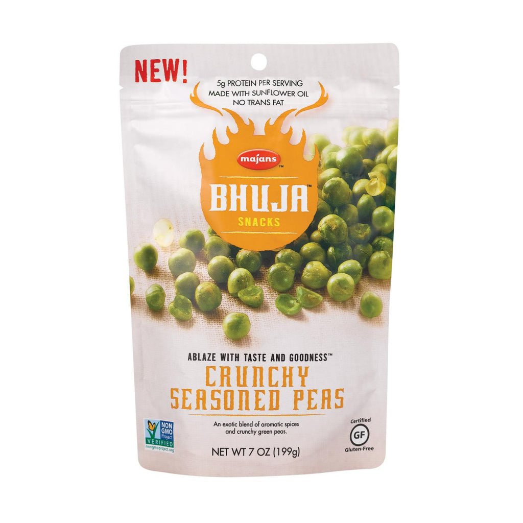 Bhuja Snacks - Crunchy Seasoned Peas - Case Of 6 - 7 Oz. - Lakehouse Foods
