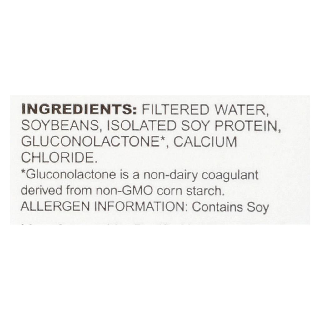 Mori-nu Silken Tofu - Firm - Case Of 12 - 12.3 Oz. - Lakehouse Foods