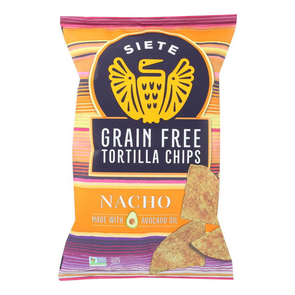 Siete Tortilla Chip - Nacho - Case Of 12 - 5 Oz - Lakehouse Foods