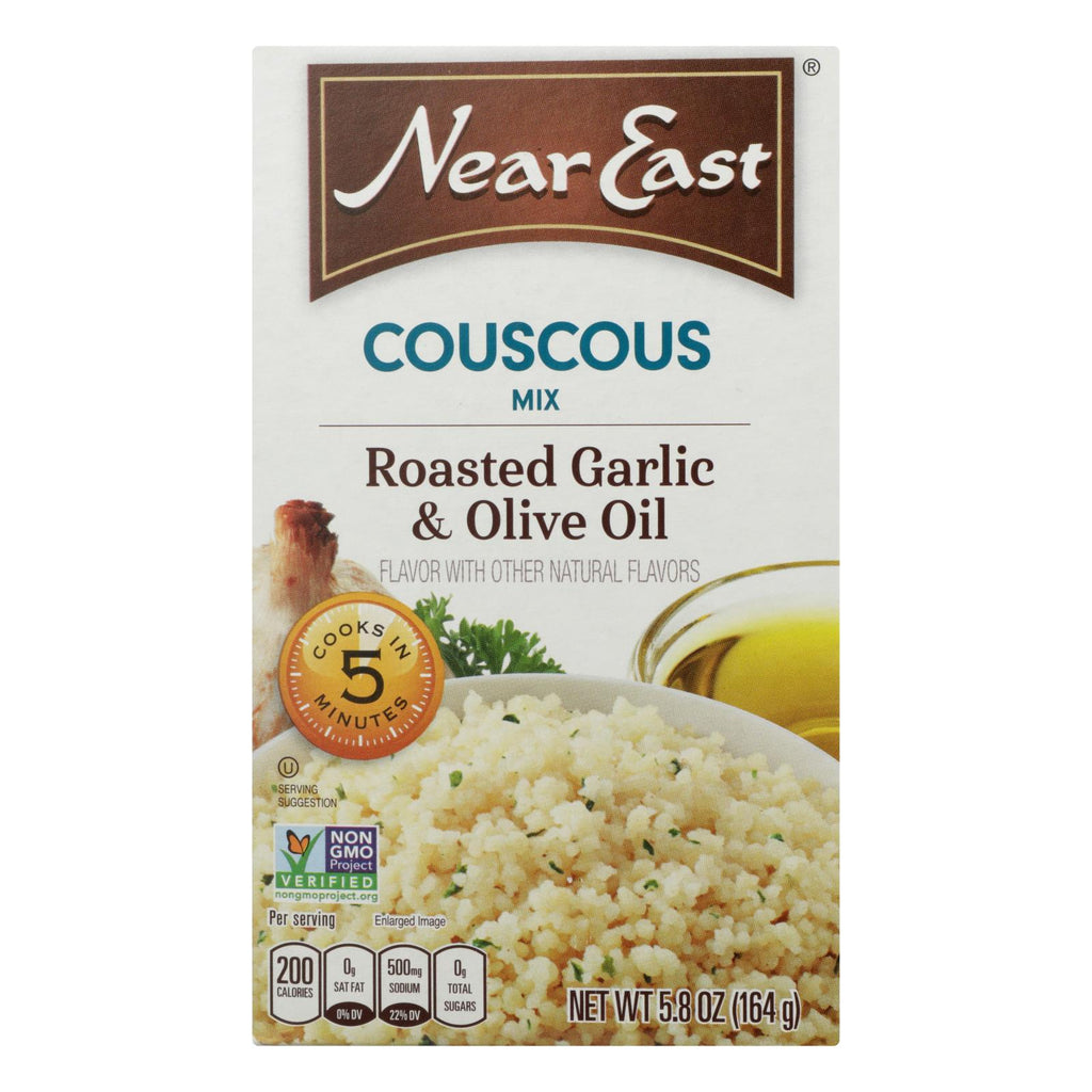 Near East Couscous Roasted - Olive Oil And Garlic - Case Of 12 - 5.8 Oz. - Lakehouse Foods