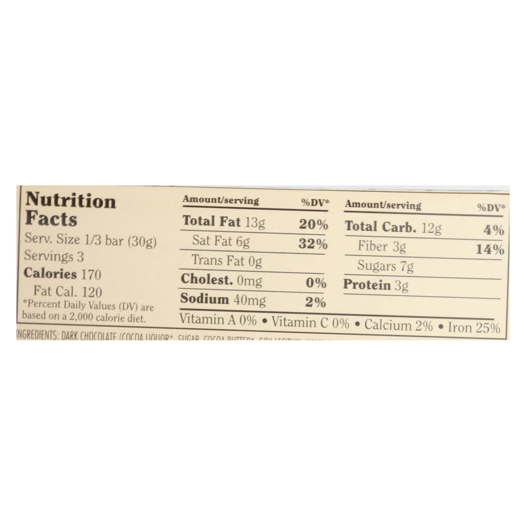 Chocolove Xoxox - Bar - Almond - Sea Salt - 70% Dark Chocolate - Case Of 12 - 3.2 Oz - Lakehouse Foods