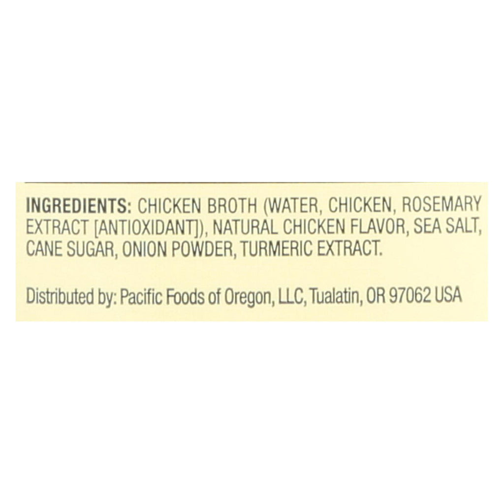 Pacific Natural Foods Chicken Broth - Free Range - Case Of 12 - 32 Fl Oz. - Lakehouse Foods