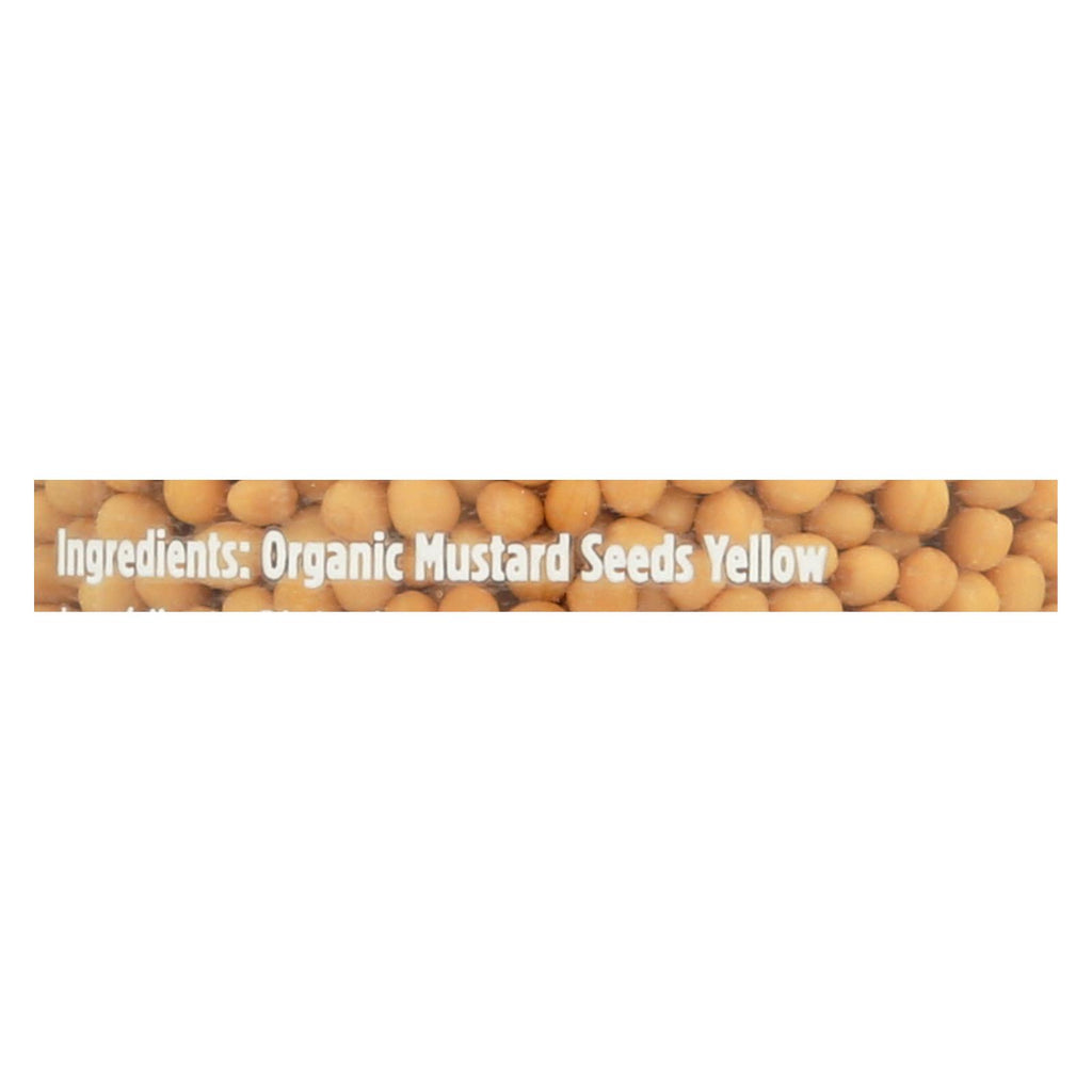 Spicely Organics - Organic Mustard - Yellow Whole - Case Of 3 - 2.4 Oz. - Lakehouse Foods