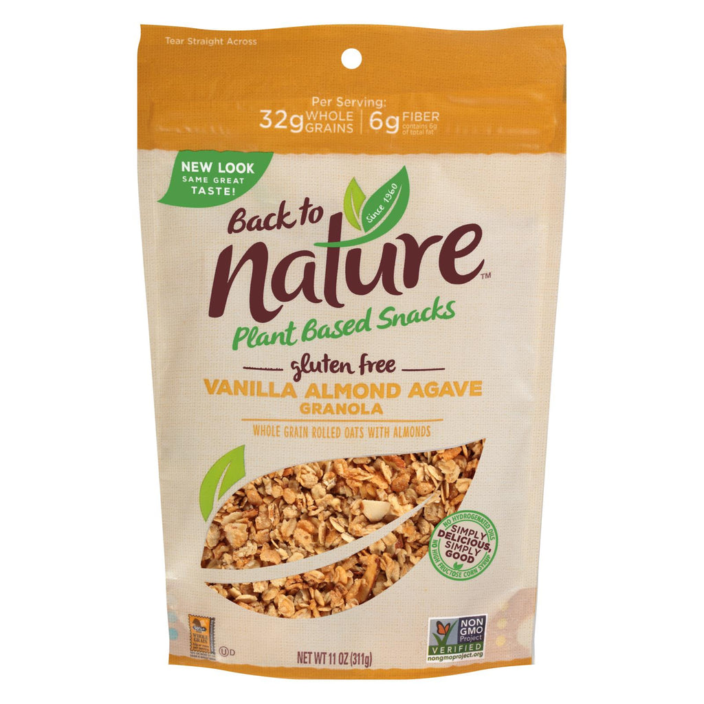 Back To Nature Granola - Vanilla Almond Agave - 11 Oz - Case Of 6 - Lakehouse Foods