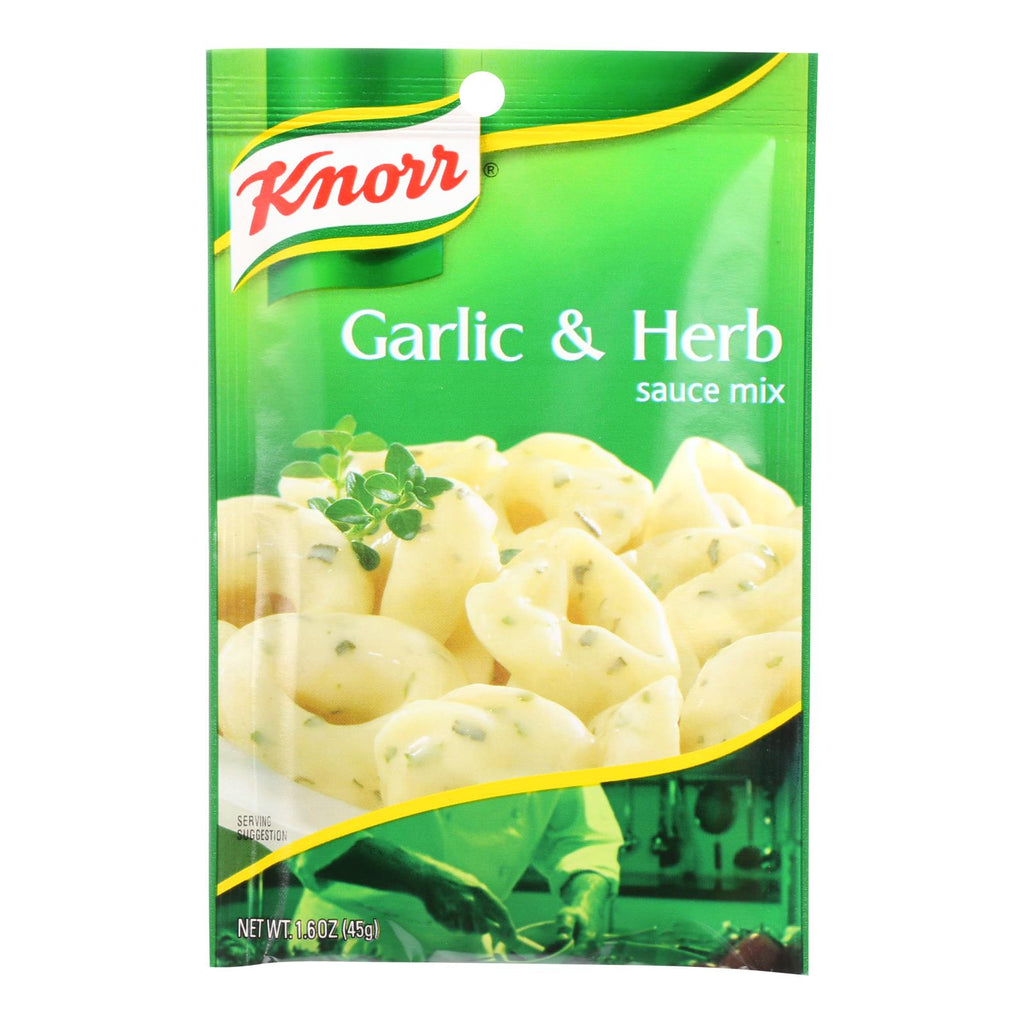 Knorr Sauce Mix - Garlic And Herb - 1.6 Oz - Case Of 12 - Lakehouse Foods