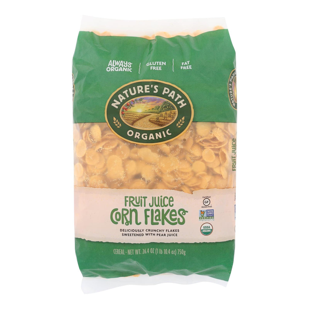 Nature's Path Organic Corn Flakes Cereal - Fruit Juice Sweetened - Case Of 6 - 26.4 Oz. - Lakehouse Foods