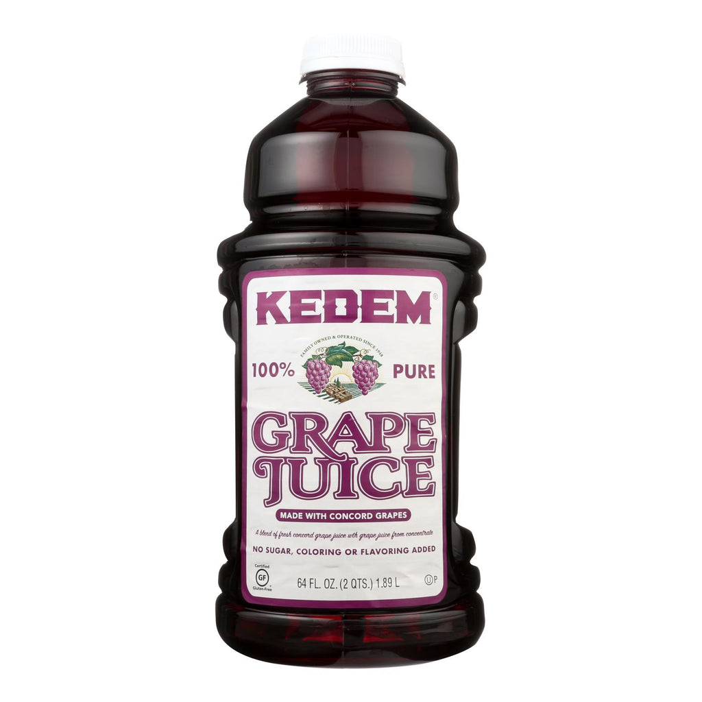 Kedem Grape Juice - Case Of 8 - 64 Fl Oz. - Lakehouse Foods
