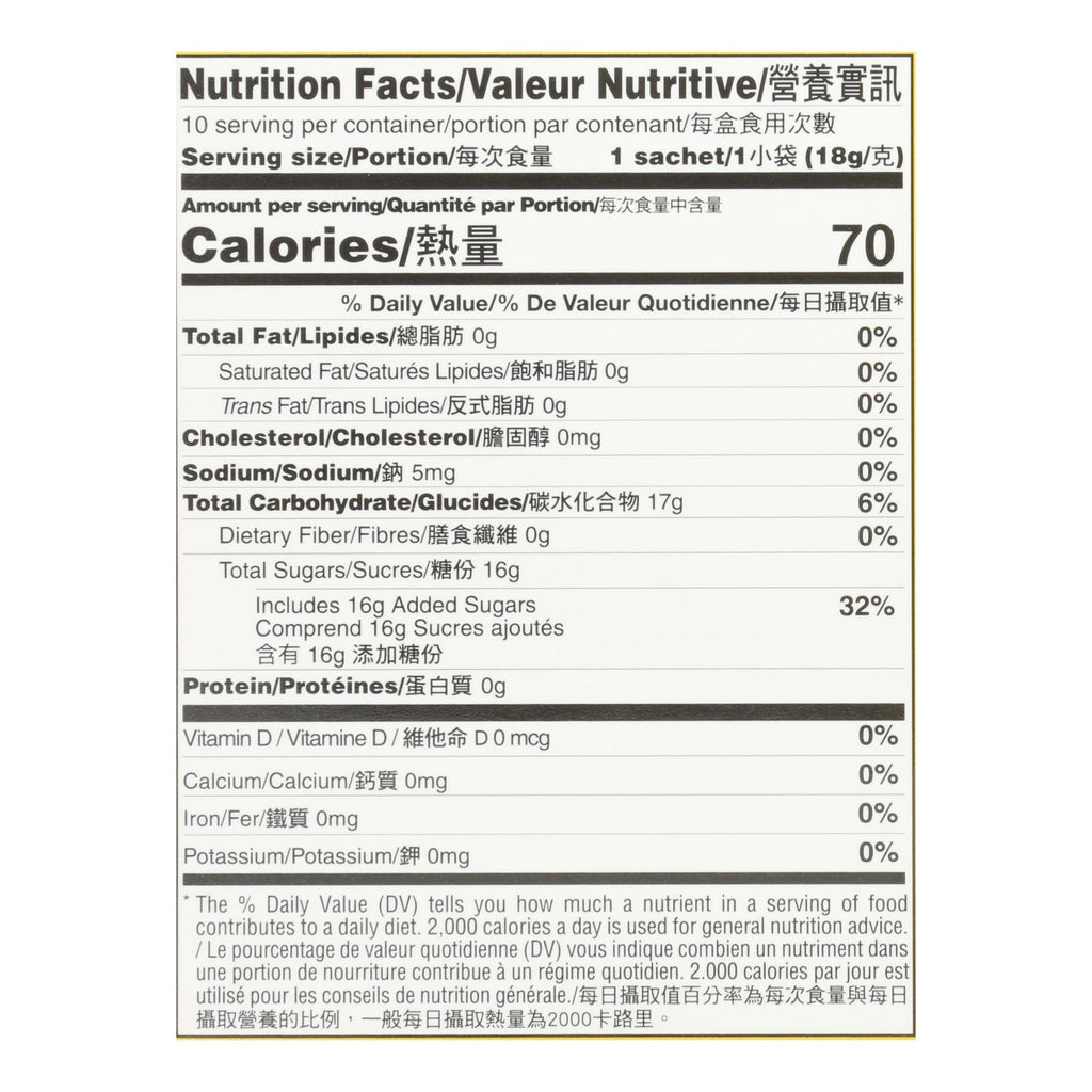 Prince Of Peace - Tea Instant Lemon Ginger Honey Cry - Case Of 6-10 Bag - Lakehouse Foods