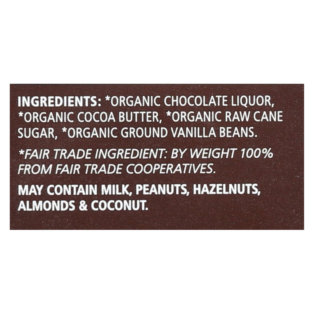 Equal Exchange Organic Chocolate Bar - Extreme Dark - Case Of 12 - 2.8 Oz. - Lakehouse Foods