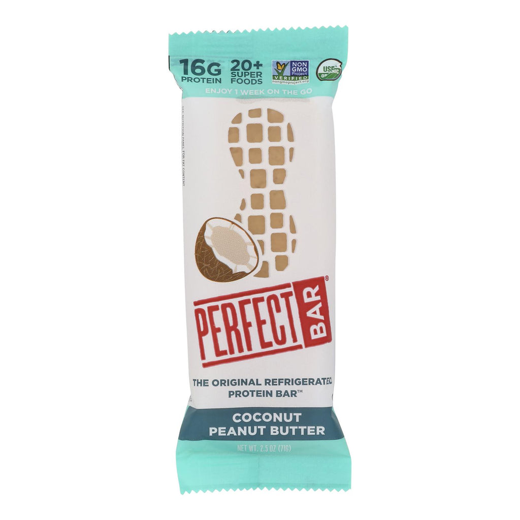 Perfect Bar Coconut Peanut Butter Bar - Case Of 8 - 2.5 Oz - Lakehouse Foods