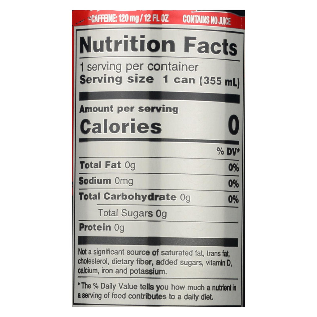 Zevia Zero Calorie Energy Drink - Grapefruit - Case Of 12 - 12 Fl Oz - Lakehouse Foods