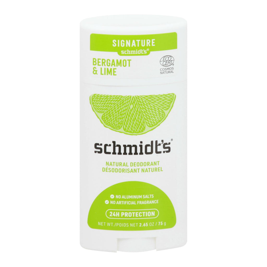 Schmidt's - Deodorant Brgmnt&lme Stk - 1 Each - 2.65 Oz - Lakehouse Foods