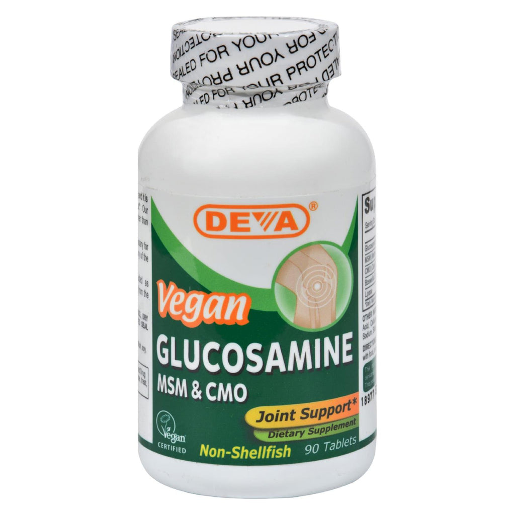 Deva Vegan Vitamins - Glucosamine Msm And Cmo - 90 Tablets - Lakehouse Foods