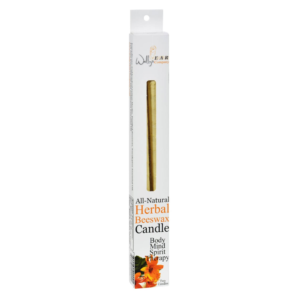 Wally's Natural Products Herbal Beeswax Candles - 2 Pk - Lakehouse Foods
