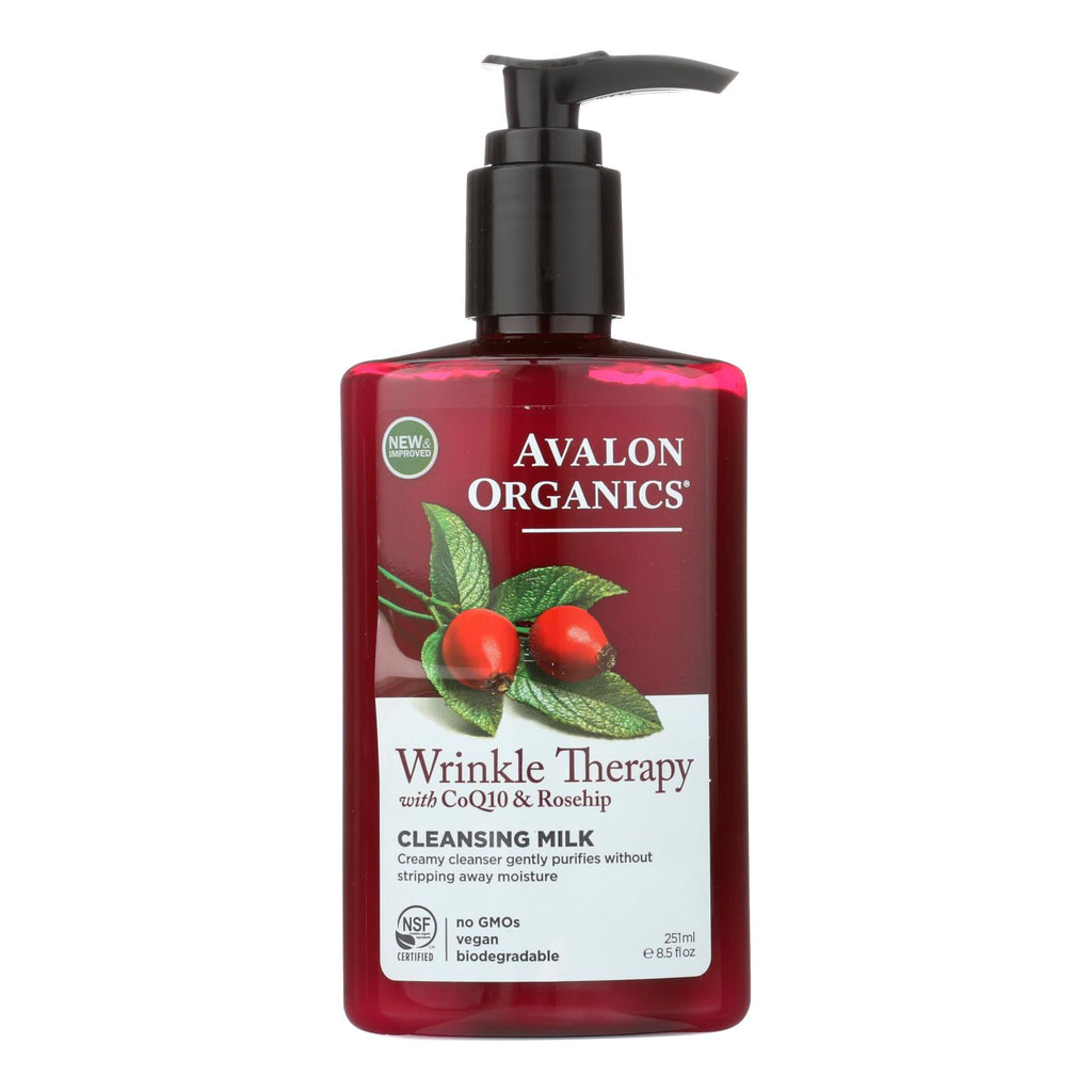 Avalon Organics Coq10 Facial Cleansing Milk - 8.5 Fl Oz - Lakehouse Foods