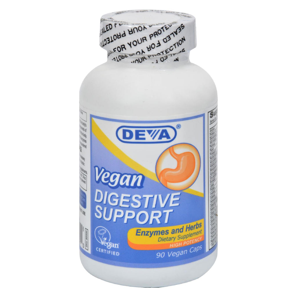 Deva Vegan Digestive Support - 90 Vegan Capsules - Lakehouse Foods