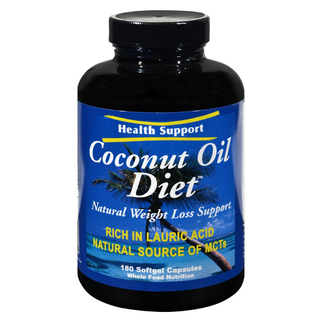 Health Support Coconut Oil Diet - 180 Softgel Capsules - Lakehouse Foods