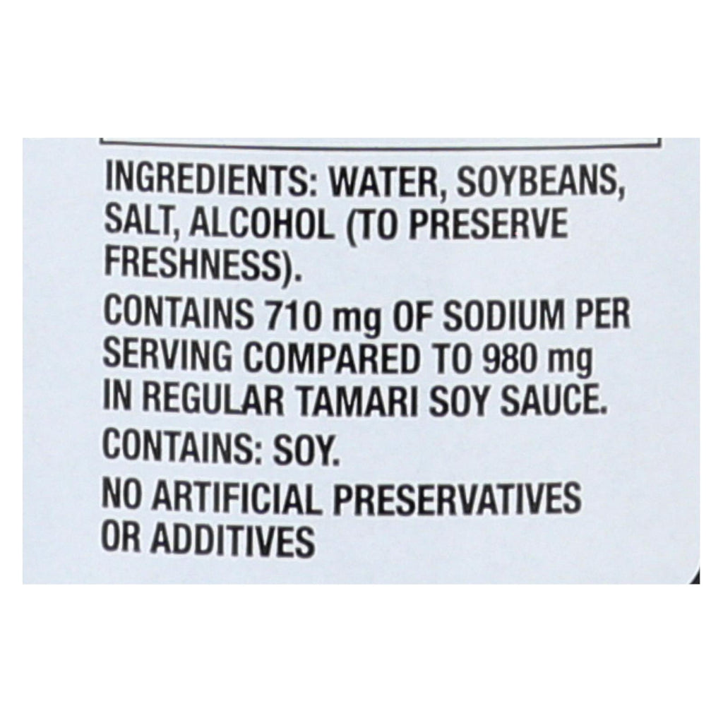 San - J Tamari Soy Sauce - Reduced Sodium - Case Of 6 - 10 Fl Oz. - Lakehouse Foods