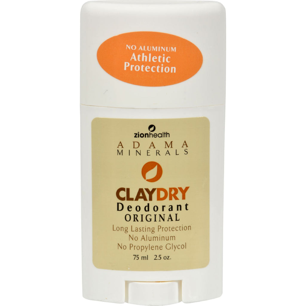 Zion Health Adama Minerals Clay Dry Deodorant Original - 2.5 Oz - Lakehouse Foods