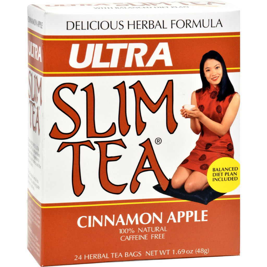Hobe Labs Ultra Slim Tea Cinnamon Apple - 24 Tea Bags - Lakehouse Foods