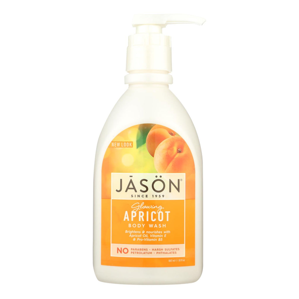 Jason Satin Shower Body Wash Apricot - 30 Fl Oz - Lakehouse Foods