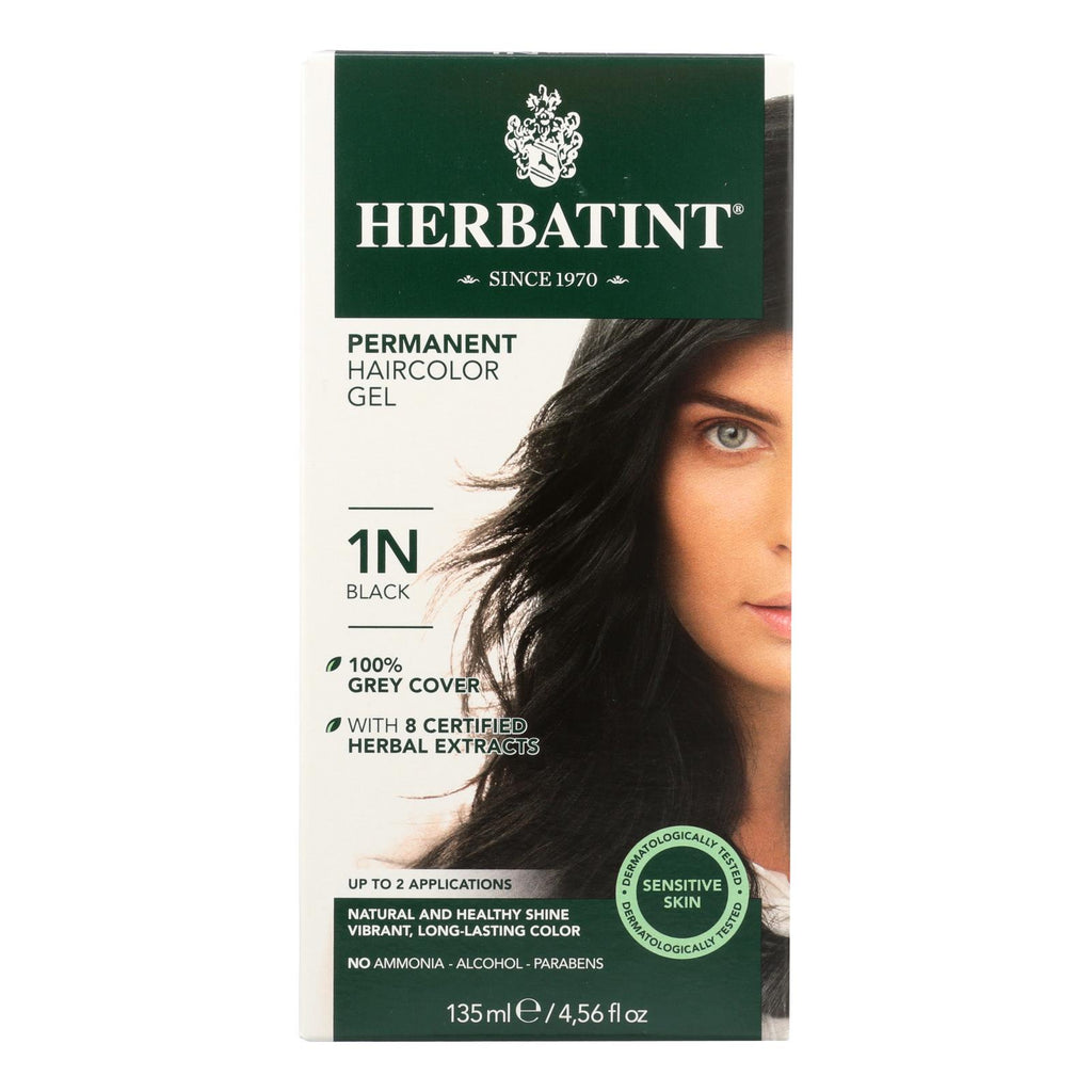 Herbatint Permanent Herbal Haircolour Gel 1n Black - 135 Ml - Lakehouse Foods