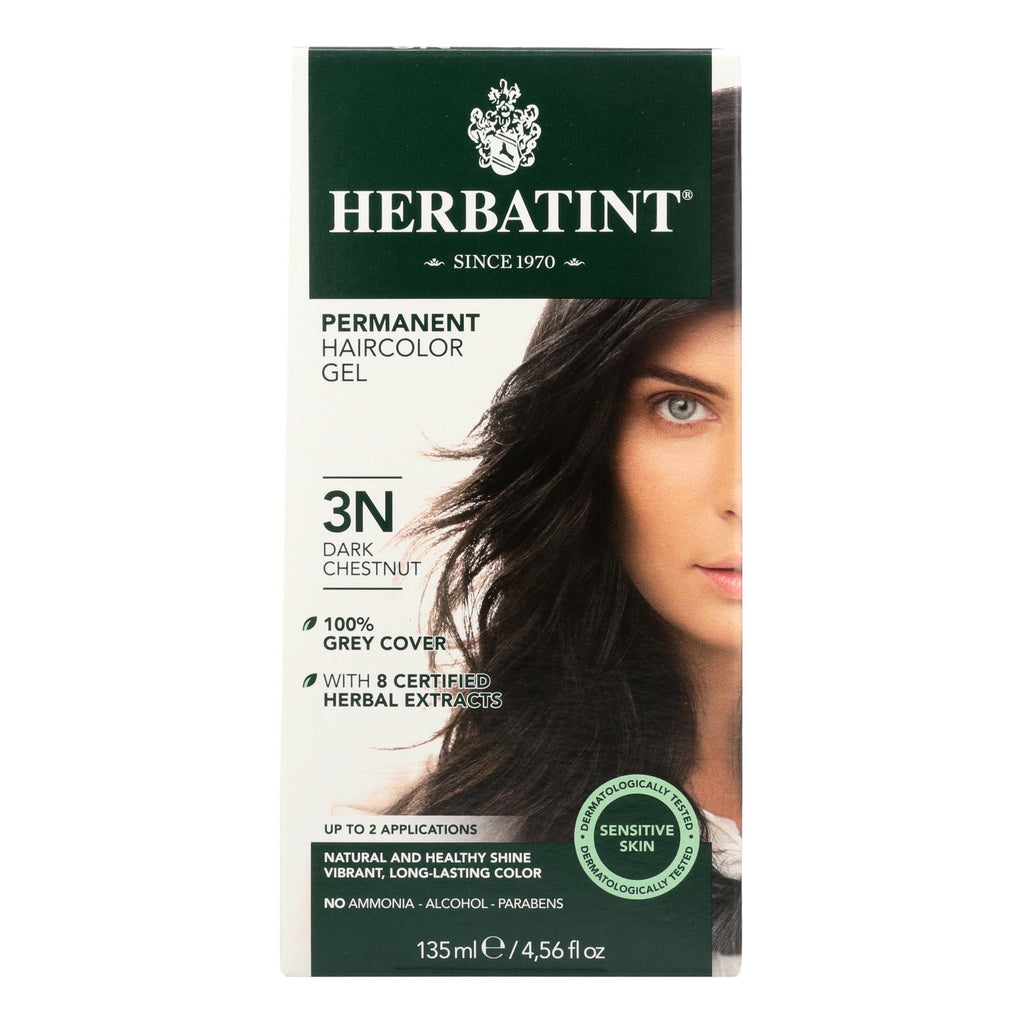 Herbatint Permanent Herbal Haircolour Gel 3n Dark Chestnut - 135 Ml - Lakehouse Foods