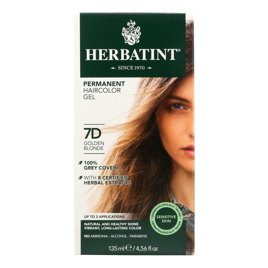 Herbatint Permanent Herbal Haircolour Gel 7d Golden Blonde - 135 Ml - Lakehouse Foods