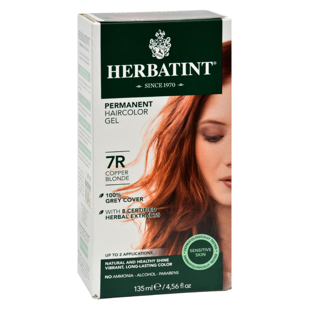 Herbatint Permanent Herbal Haircolour Gel 7r Copper Blonde - 135 Ml - Lakehouse Foods