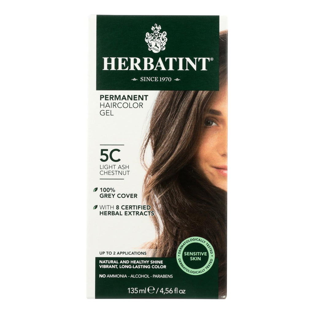 Herbatint Permanent Herbal Haircolour Gel 5c Light Ash Chestnut - 135 Ml - Lakehouse Foods