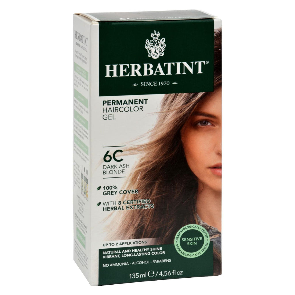 Herbatint Permanent Herbal Haircolour Gel 6c Dark Ash Blonde - 135 Ml - Lakehouse Foods