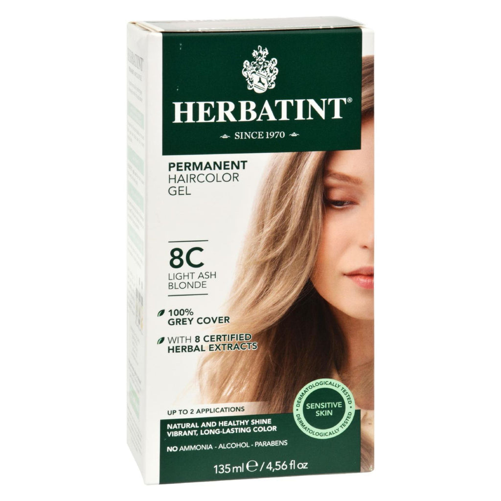 Herbatint Permanent Herbal Haircolour Gel 8c Light Ash Blonde - 135 Ml - Lakehouse Foods