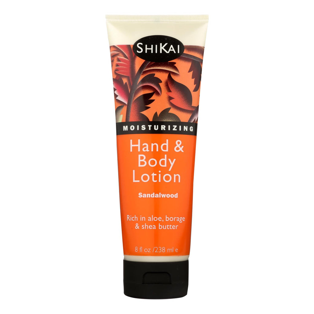 Shikai All Natural Hand And Body Lotion Sandlewood - 8 Fl Oz - Lakehouse Foods