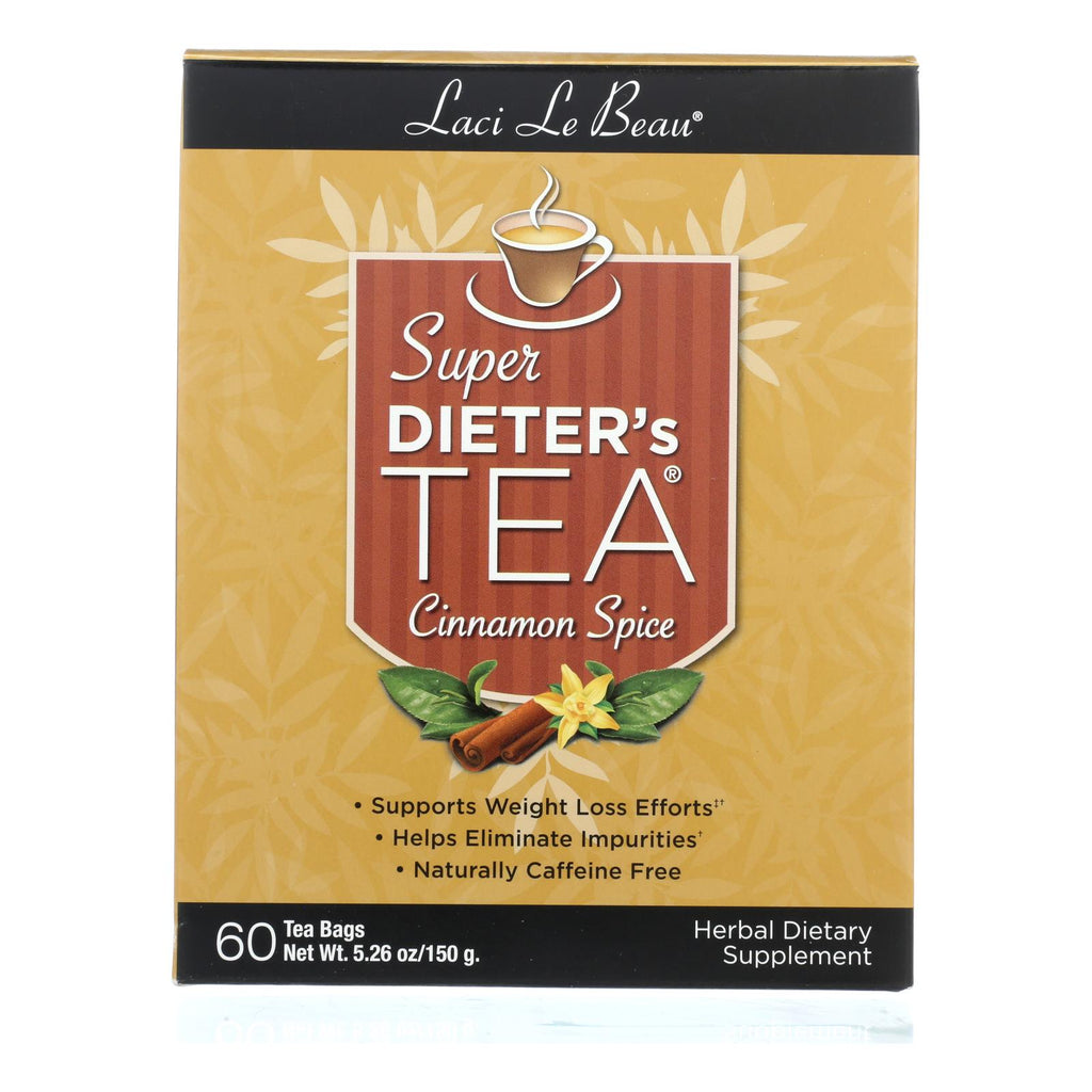 Laci Le Beau Super Dieter's Tea Cinnamon Spice - 60 Tea Bags - Lakehouse Foods
