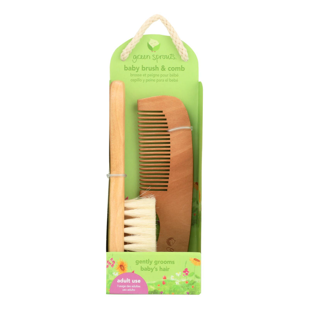 Green Sprouts Comb And Brush Set - Lakehouse Foods