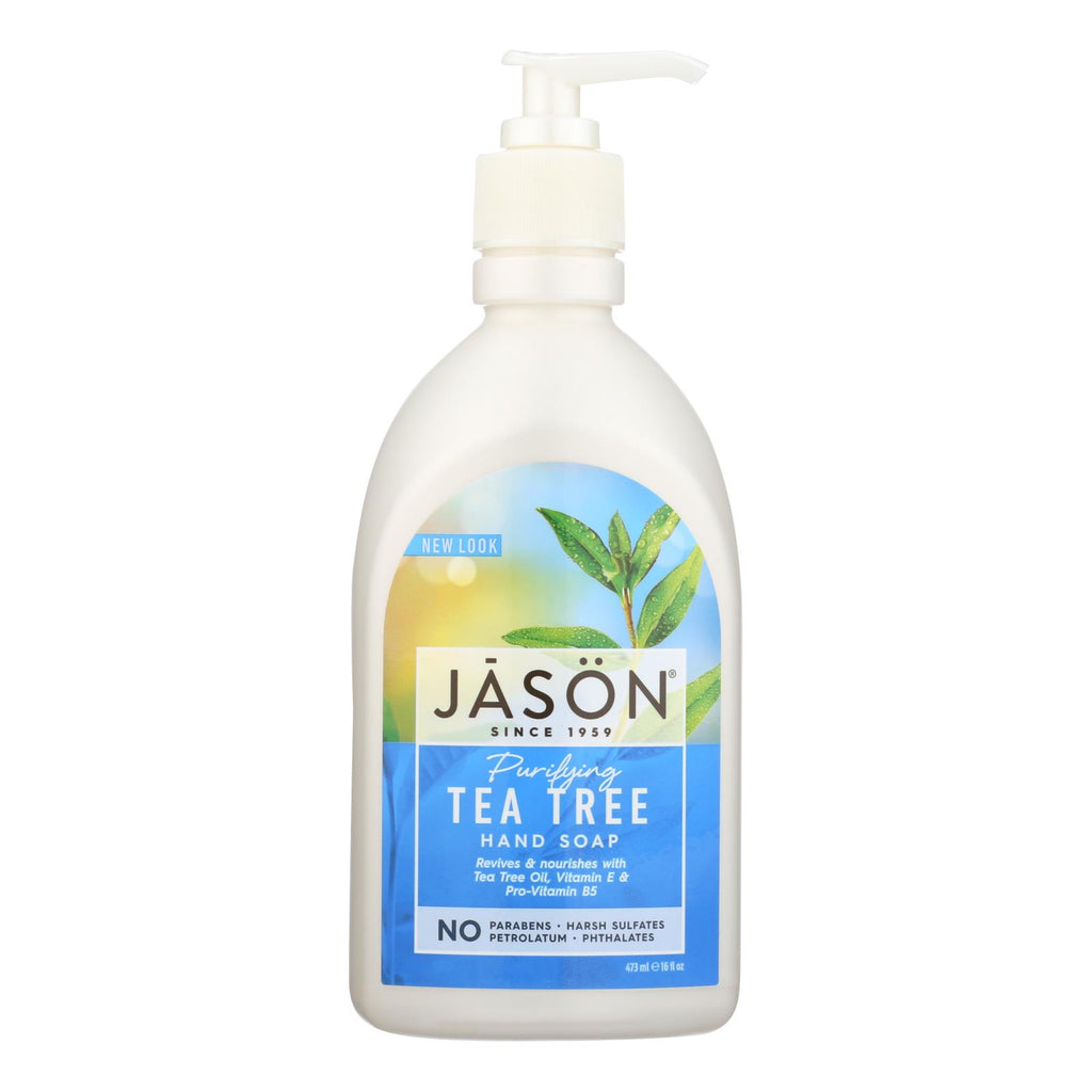 Jason Pure Natural Purifying Tea Tree Hand Soap - 16 Fl Oz - Lakehouse Foods