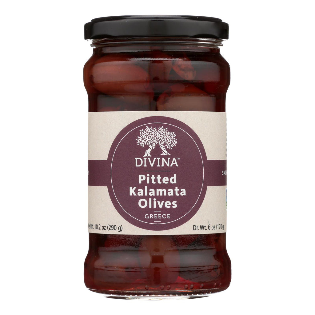 Divina - Organic Pitted Kalamata Olives - Case Of 6 - 6 Oz. - Lakehouse Foods