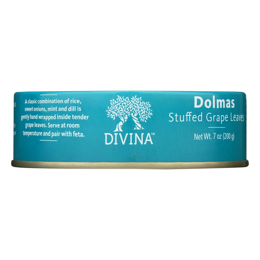 Divina - Dolmas Stuffed Grape Leaves - Case Of 12 - 7 Oz. - Lakehouse Foods