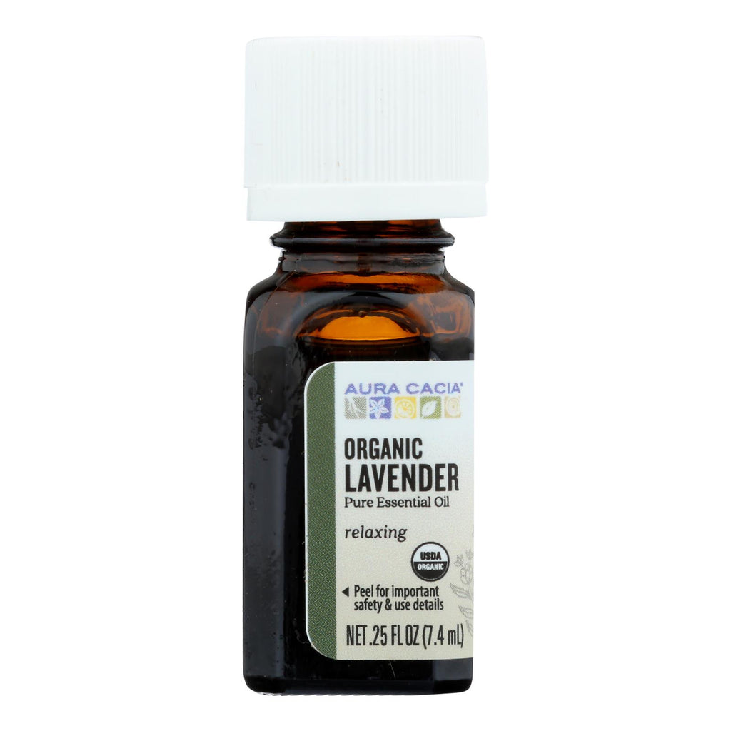 Aura Cacia - Organic Lavender - .25 Oz - Lakehouse Foods