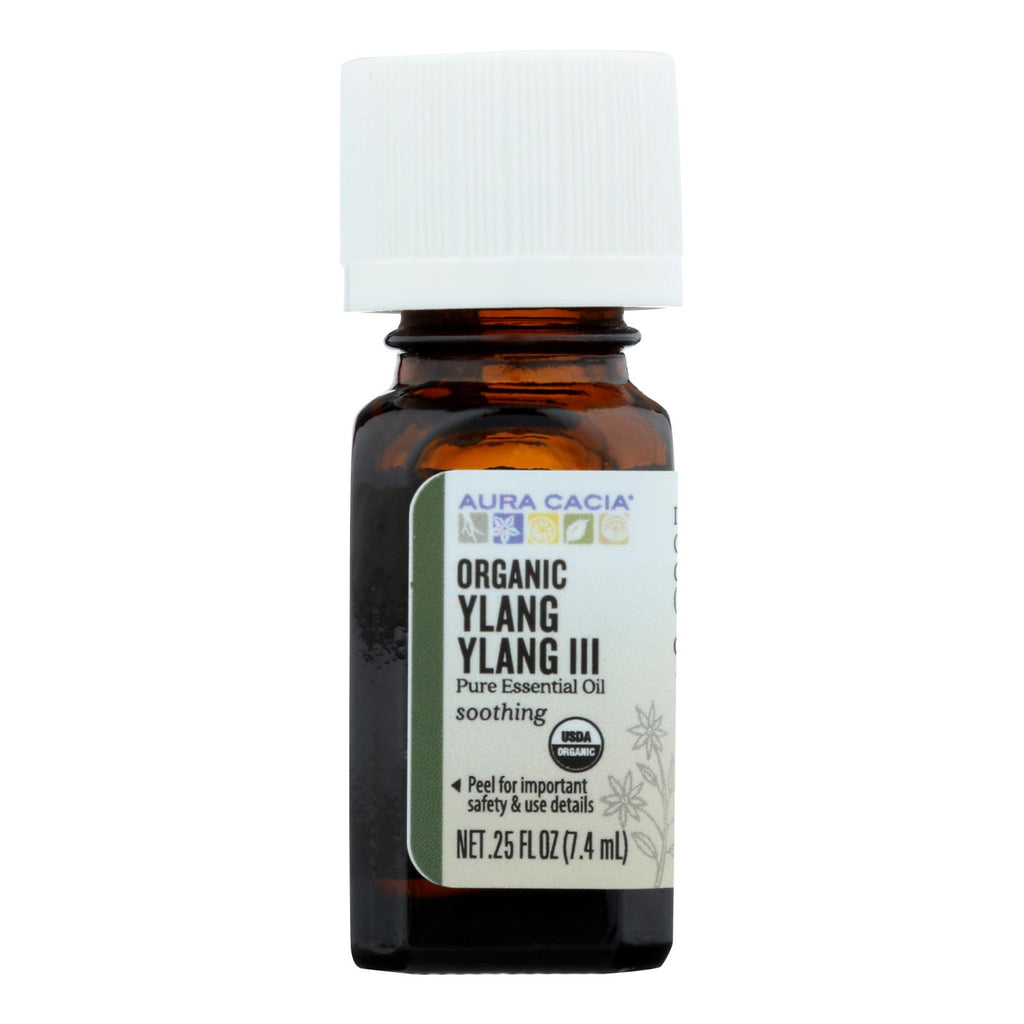 Aura Cacia - Organic Essential Oil - Ylang Ylang - .25 Oz - Lakehouse Foods