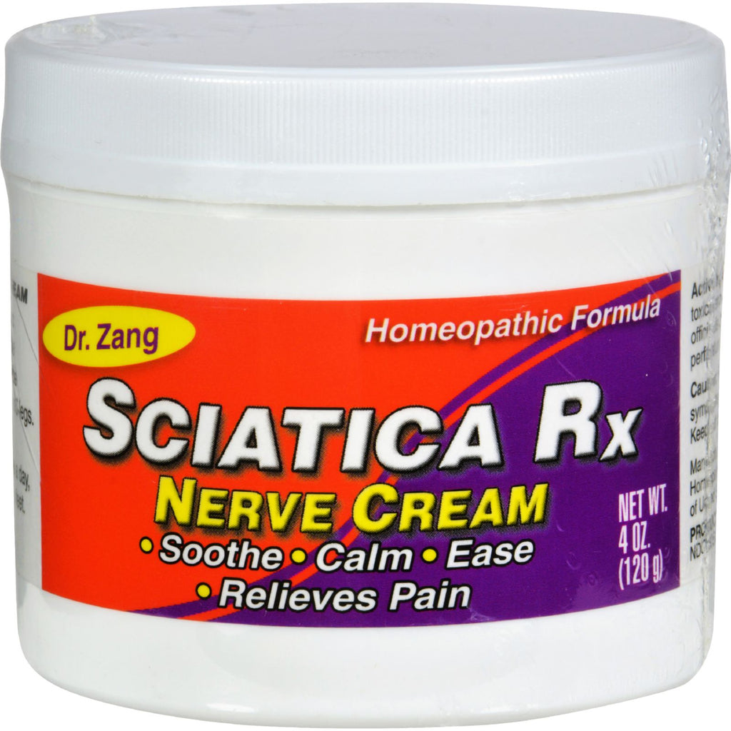 Dr. Zang Sciatica Rx Nerve Cream Homeopathic Formula - 4 Oz - Lakehouse Foods