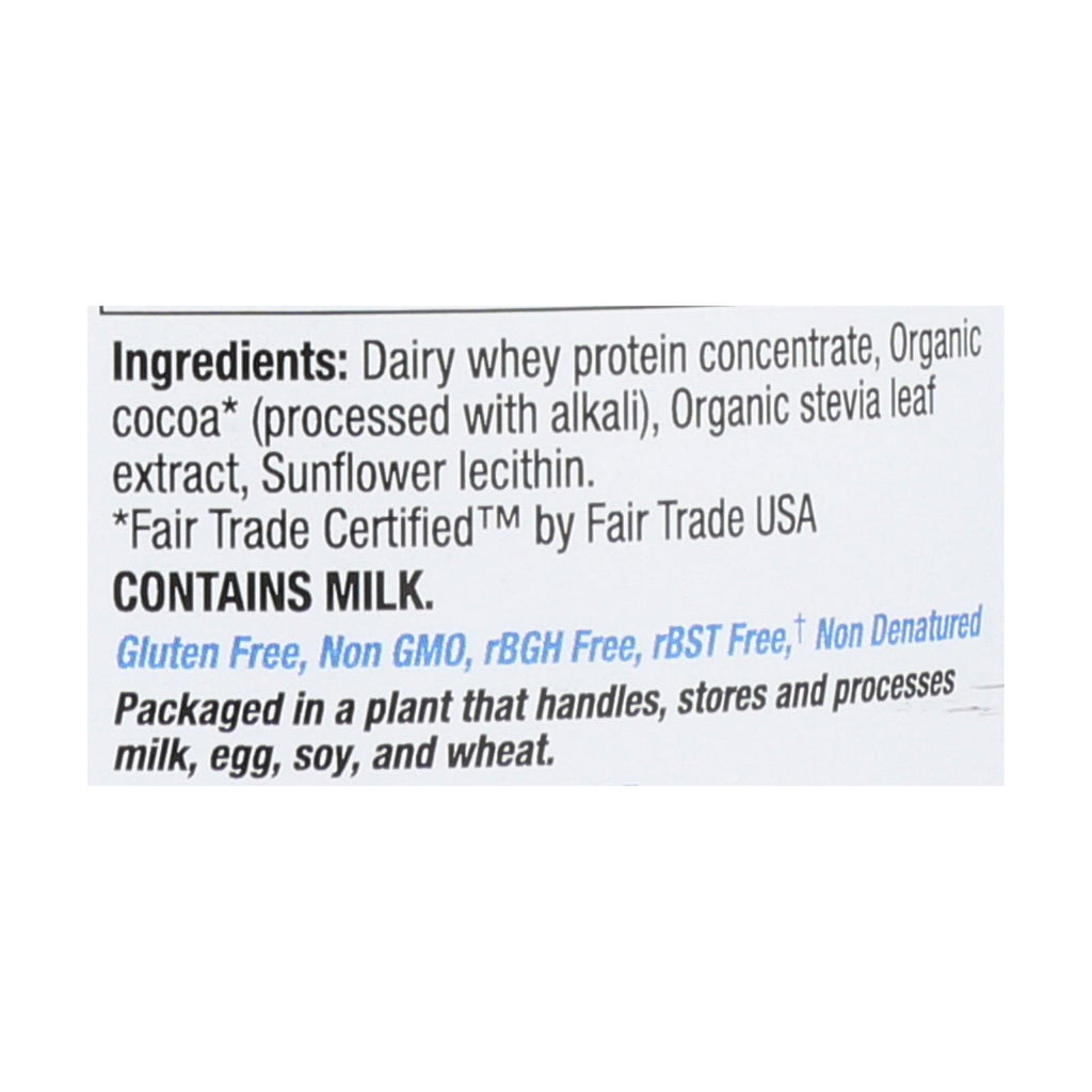 Tera's Whey Protein - Rbgh Free - Fair Trade Dark Chocolate - 12 Oz - Lakehouse Foods