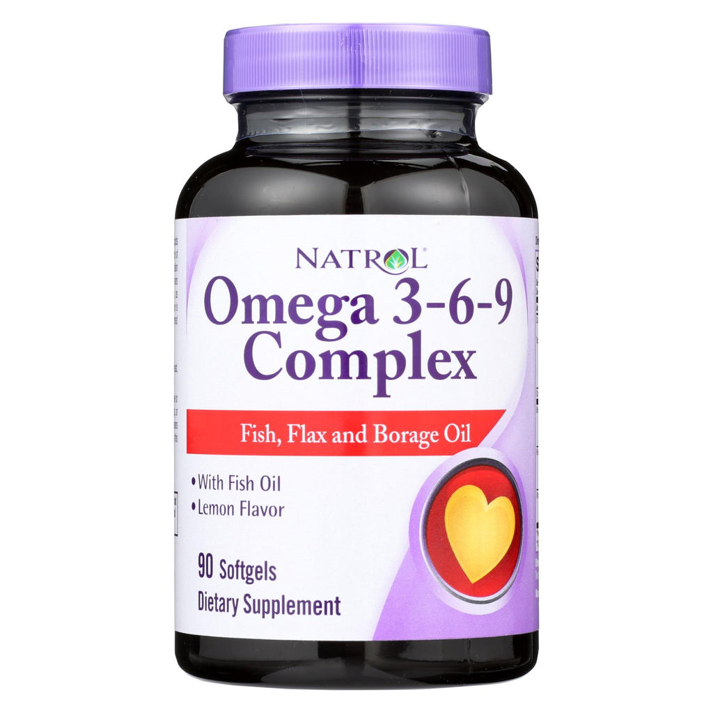 Natrol Omega 3-6-9 Complex Lemon - 90 Softgels - Lakehouse Foods