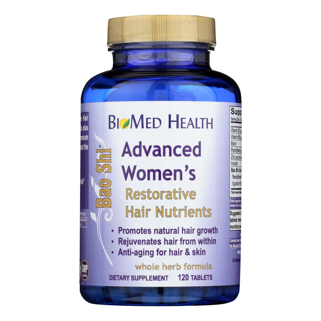 Biomed Health Advanced Women's Bao Shi Restorative Hair Nutrients - 120 Caplets - Lakehouse Foods