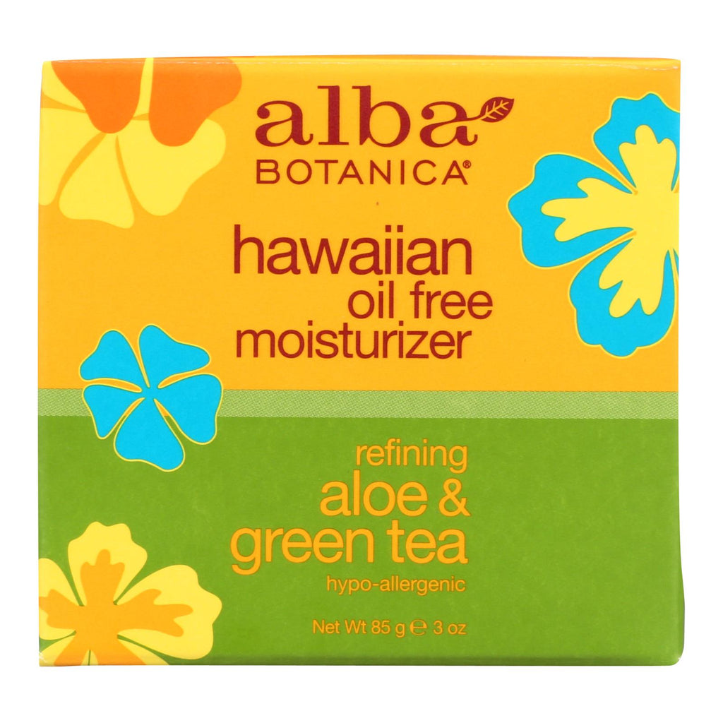 Alba Botanica - Hawaiian Aloe And Green Tea Moisturizer Oil-free - 3 Oz - Lakehouse Foods