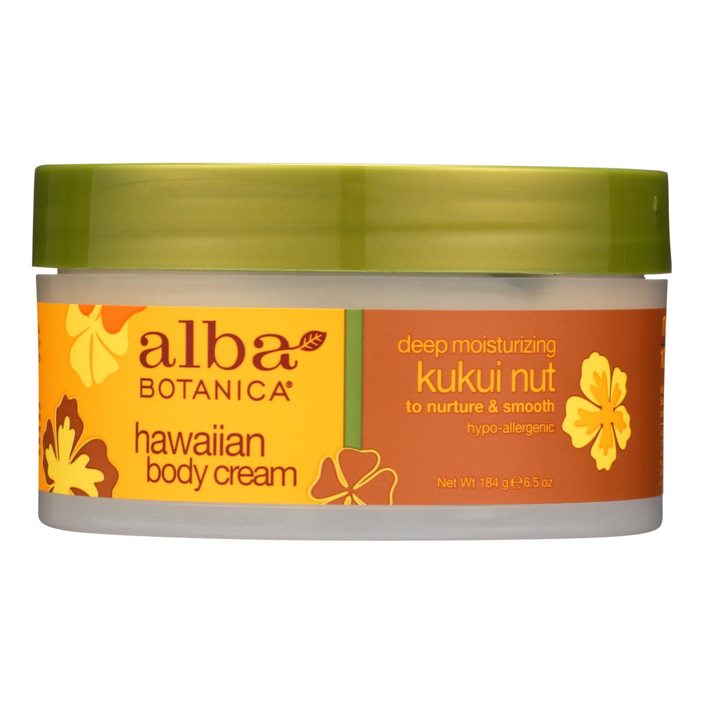 Alba Botanica - Hawaiian Body Cream Kukui Nut - 6.5 Oz - Lakehouse Foods