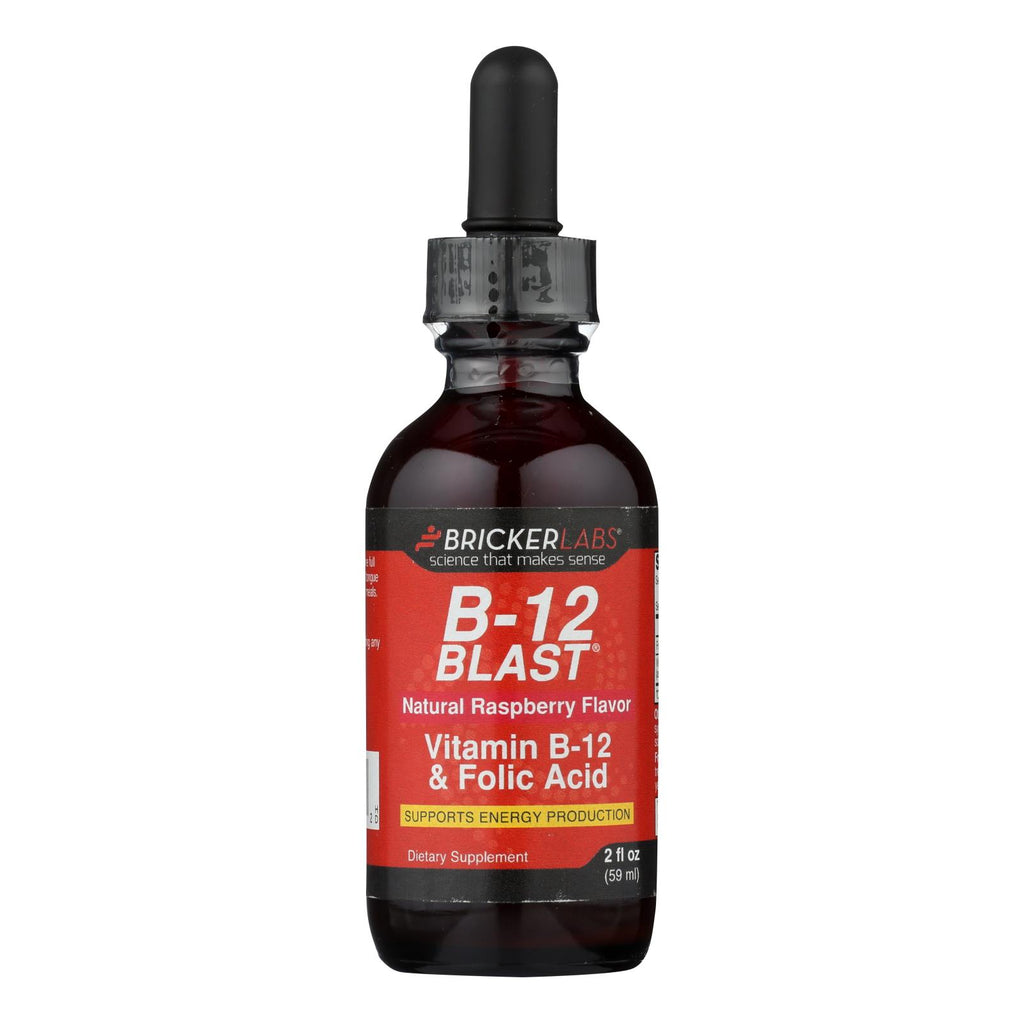 Bricker Labs - Blast B12 Vitamin B12 And Folic Acid - 2 Fl Oz - Lakehouse Foods