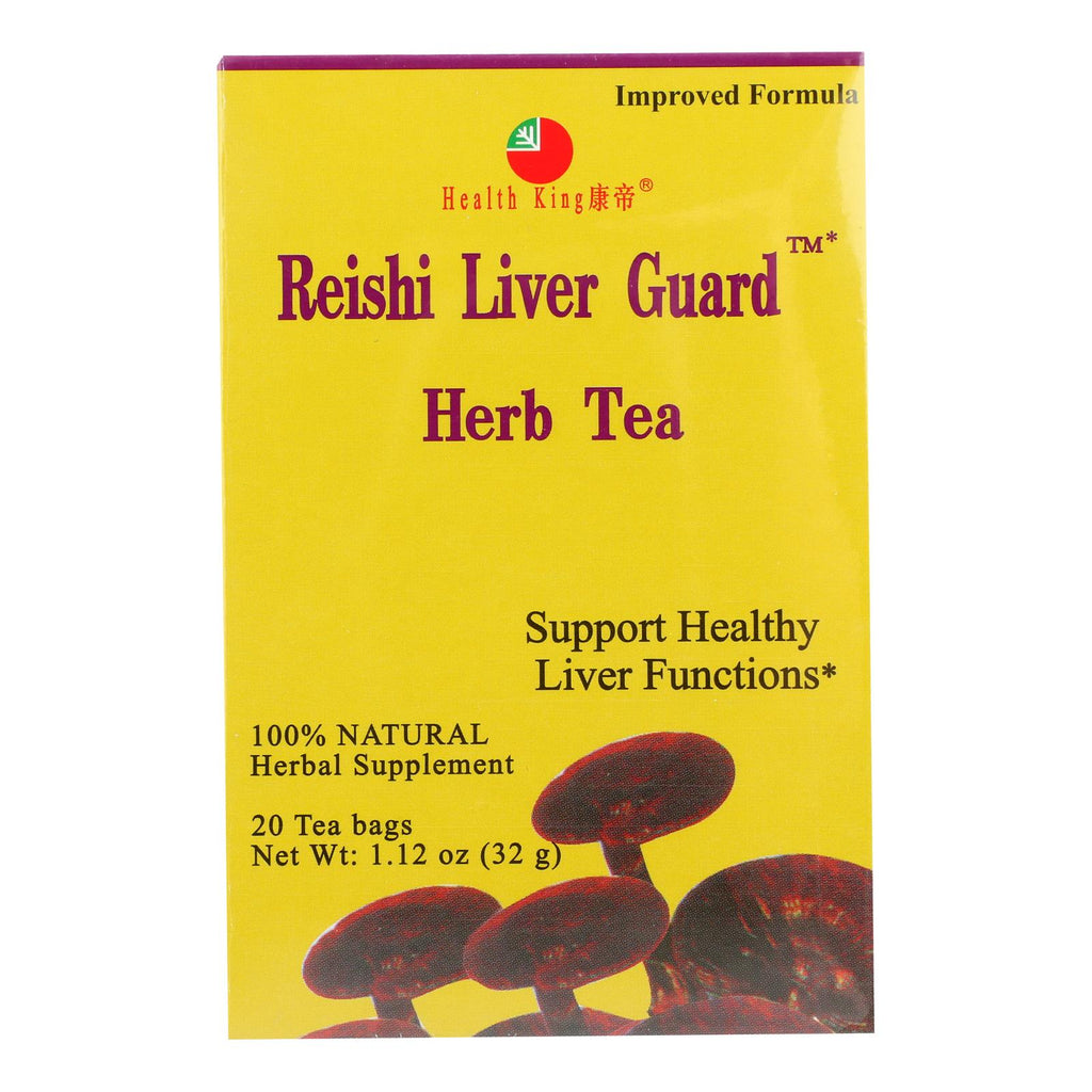 Health King Reishi Liver Guard Herb Tea - 20 Tea Bags - Lakehouse Foods