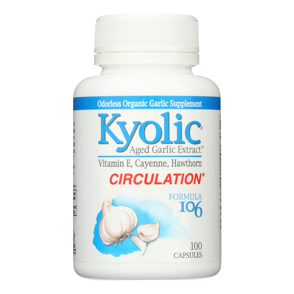 Kyolic - Aged Garlic Extract Healthy Heart Formula 106 - 100 Capsules - Lakehouse Foods