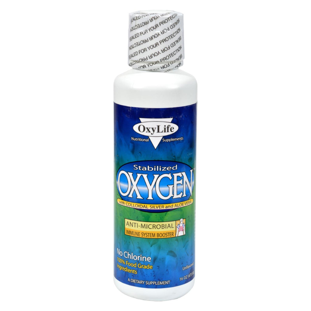 Oxylife Oxygen With Colloidal Silver Plain - 16 Fl Oz - Lakehouse Foods